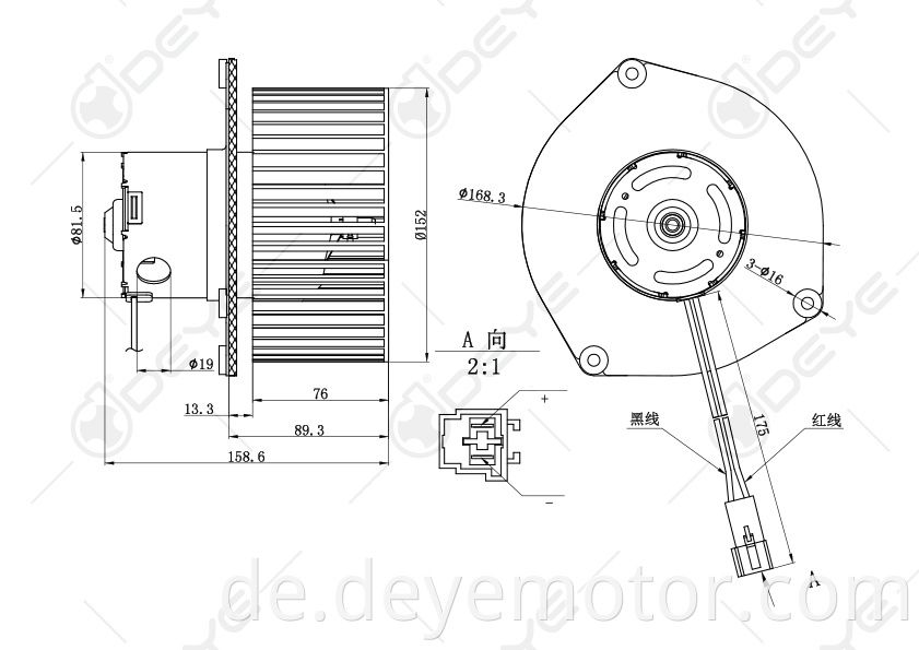 5015869AA heißer Verkauf Universal-Klimaanlage-Gebläsemotor für DODGE RAM VAN